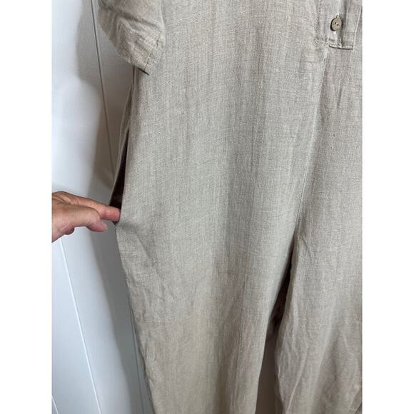 Mantaikotai Madrid 100% Linen Oversized Romper Size Medium - Picture 6 of 9